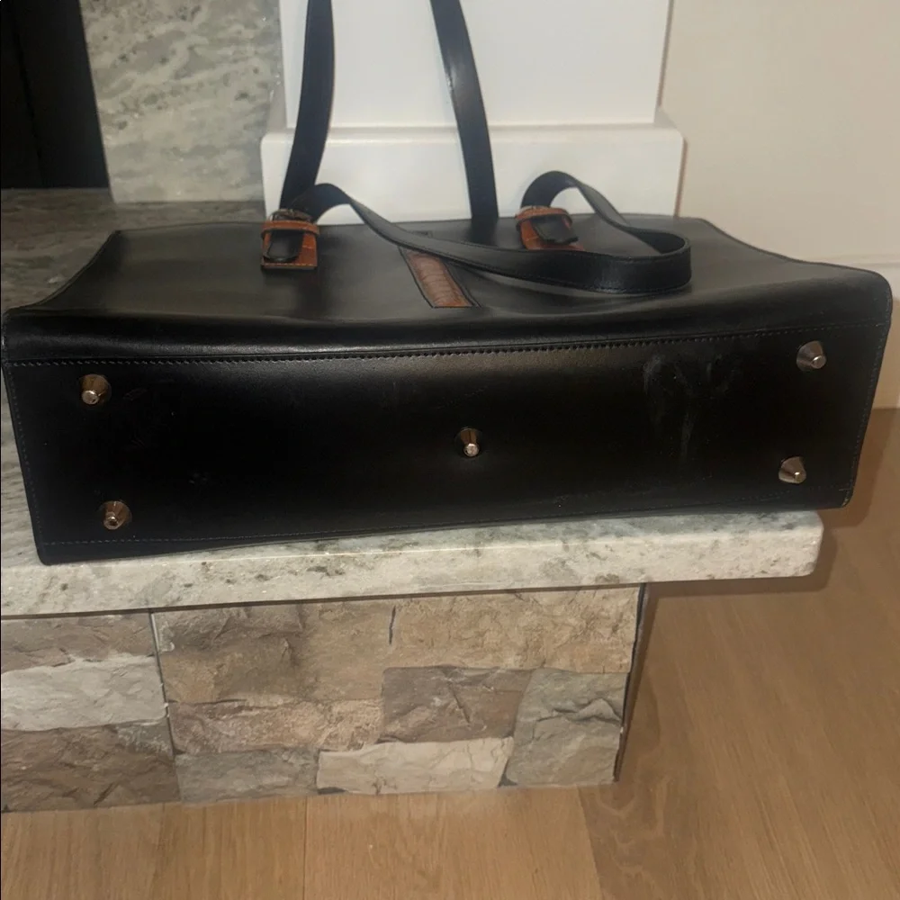 Sophisticated Black and Orange Bag